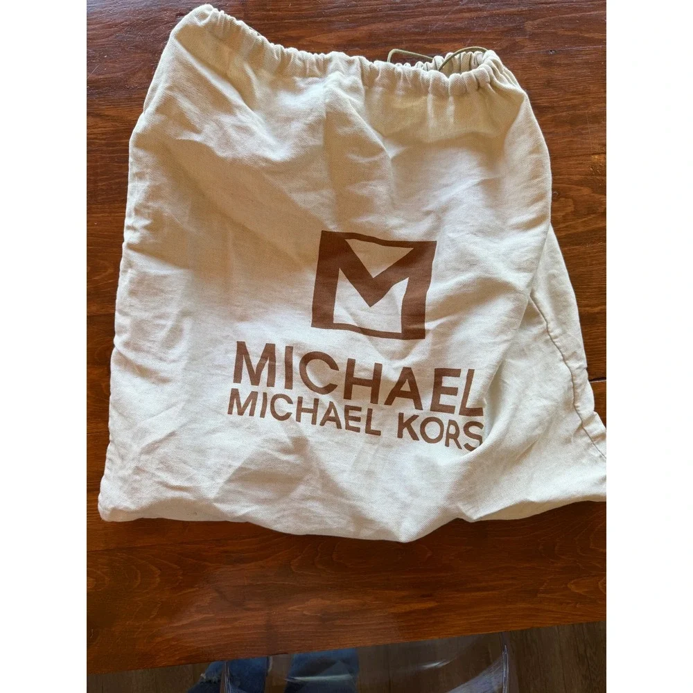 Michael Michael Kors Silver Metallic Tote Bag w/‎ Dust Bag